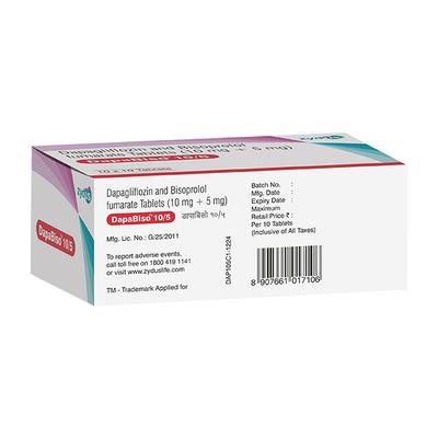 DAPABISO 10/5 Tablet 10's - Hypertension-Bet