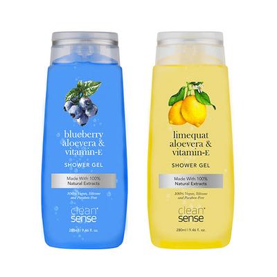 Cleansense Limequat & Blueberry Shower Gel (Combo of 2) 560 gm - Shower Gels & Body Wash