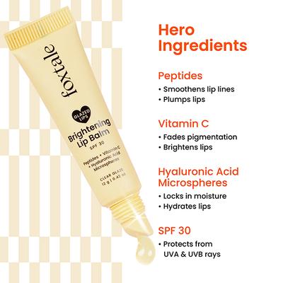 Foxtale Glazed Lips Brightening Lip Balm - Clear Glaze 12 g - Lip Balms