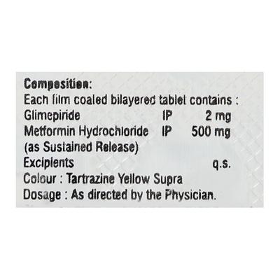 Glynamic M 2Mg Tablet 10's - Diabetes-Ant