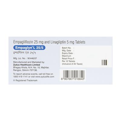 EMPAGLYN L 25/5 Tablet 10's - Diabetes-Ant
