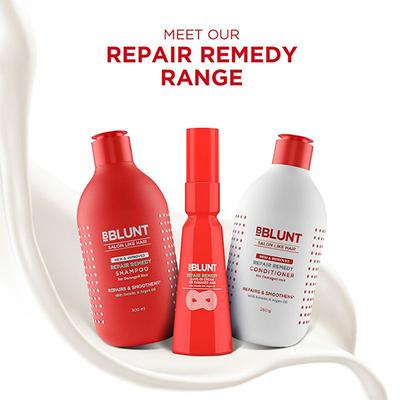 BBlunt Repair Remedy Shampoo Repairs & Smoothens with Keratin and Argan Oil 300ml - Shampoos