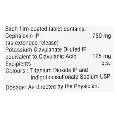 SPORIDEX CV 750 Tablet 10's - Bacterial Infections-Cep