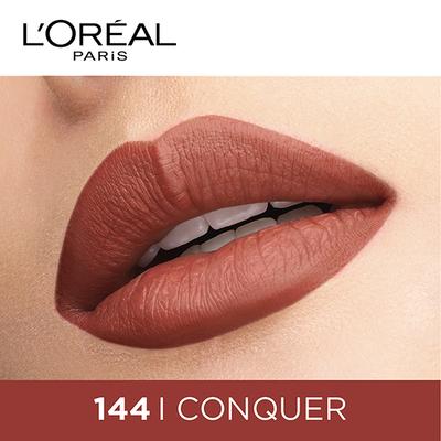 L'Oreal Paris Rouge Signature Matte Liquid Lipstick, 144 I Conquer 7 ml - Lipsticks