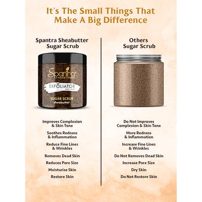 Spantra Sheabutter Sugar Scrub 125 gm - Scrubs & Exfoliants