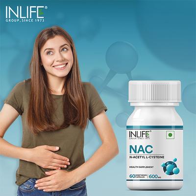INLIFE NAC N Acetyl Cysteine Veg Capsules 60's - Vital Health