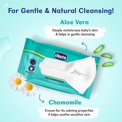 Chicco Wet Wipes 144 Pcs 1's - Cotton Buds & Balls