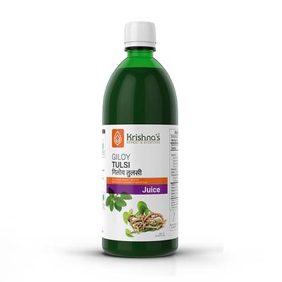 Krishna's Herbal & Ayurveda Giloy Tulsi Juice 500 ml - Ayurvedic Juices