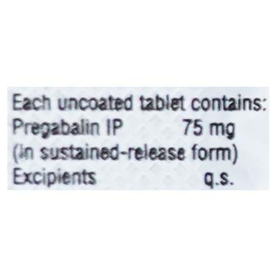 PEG SR 75mg Tablet 10'S - Neuropathic Pain-Dru