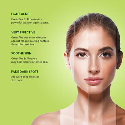 Berina Go Glow By Berina Aloevera & Tea Tree Extract Face Cream 500 ml - Skin-Treatment