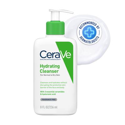 CeraVe Hydrating Cleanser For Normal To Dry Skin 236 ml - Face Wash & Cleansers