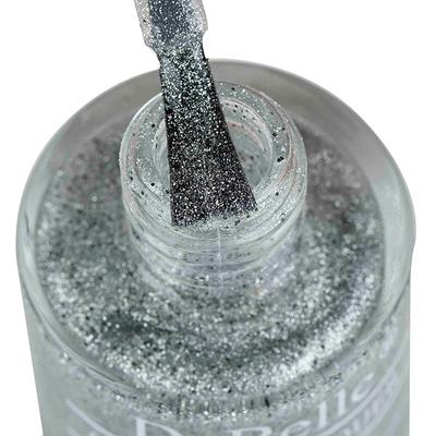 DeBelle Gel Nail Lacquer Estella Silver With Black Glitter Nail Polish 8 ml - Nail Polish