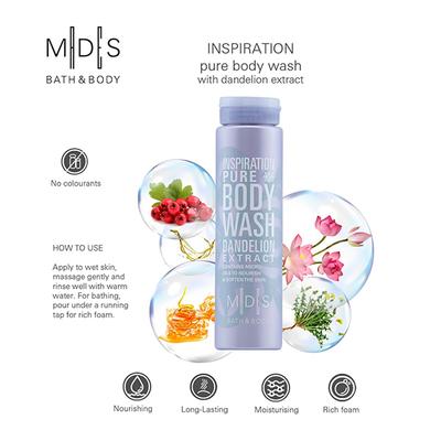 MADES Bath & Body Inspiration Pure Body Wash Pale Lilac 200 ml - Shower Gels & Body Wash