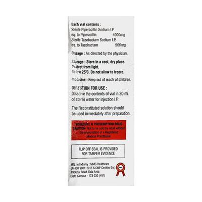 Ticilin TZ 4.5gm Injection 1'S - Bacterial Infections-Pen
