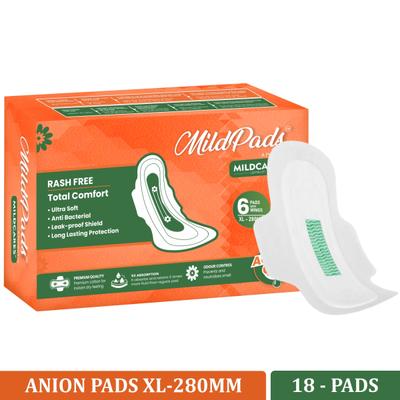 Mildcares MildPads Anion XL 18's - Sanitary Napkins
