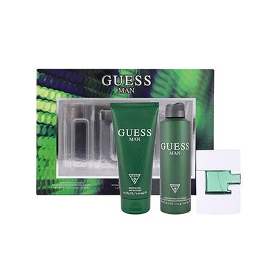 Guess Man Set (Eau De Toilette 75Ml + Shower Gel 200Ml + Body Spray 170G) 1's - Makeup Kits & Sets