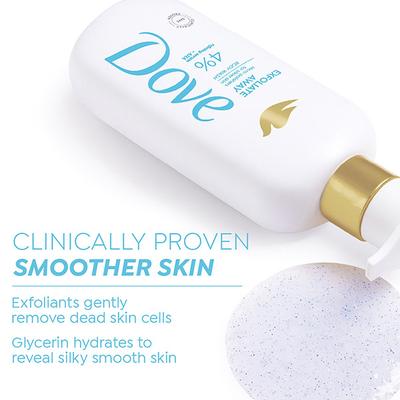 Dove 4% Refining Serum + AHA Exfoliate Away Serum Body Wash, 300 ml - Shower Gels & Body Wash