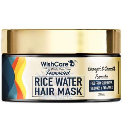 WishCare Fermented Rice Water Hair Mask- Strength &rowth Formula 200 ml - Hair Masks & Packs