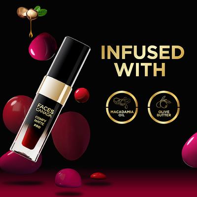 Faces Canada Comfy Matte Pro Liquid Lipstick - Peach Poppin 16, 10HR Stay, No Dryness 5.5 ml - Liquid Lipsticks