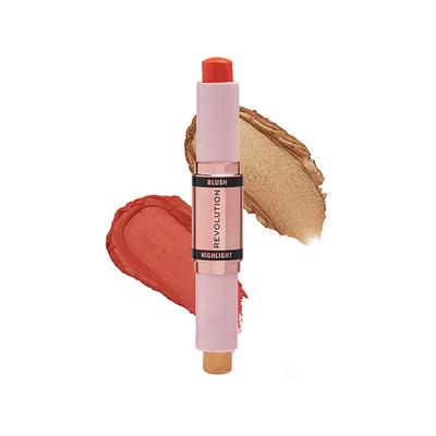 Makeup Revolution Blush & Highlight Stick Coral Dew 8.6gm - Blushes