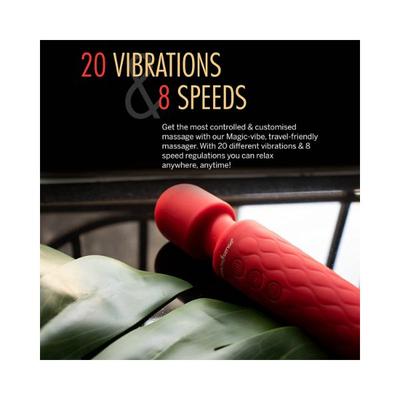 HealthSense MagicVibe HM 260 Cordless Handheld Personal Body MassagerCherry 1's - Massagers