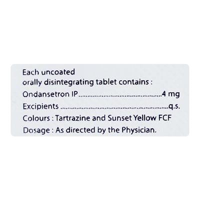 ONDEON 4 Tablet 10's - Vomitting/Emesis-Ant