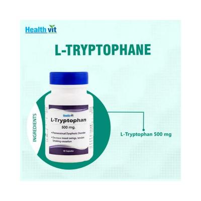 Healthvit L-Tryptophane- Capsules 60's - Calcium And Minerals