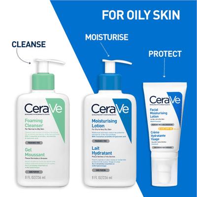 CeraVe Foaming Cleanser For Normal To Oily Skin 236 ml - Face Wash & Cleansers