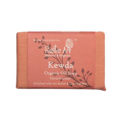 Rustic Art Organic Handmade Kewda Soap 100 gm - Soaps