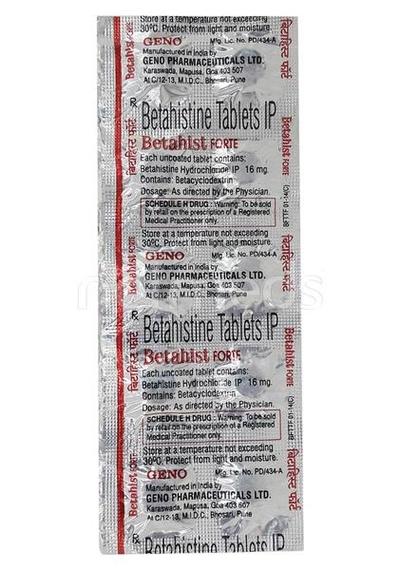 Betahist Forte Tablet 10'S - Vertigo-Ant