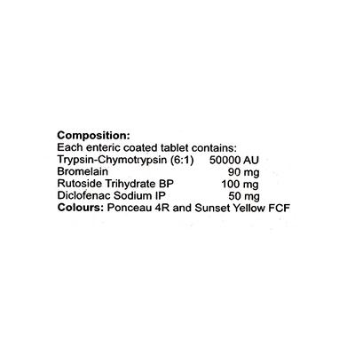 Kinetozyme D Tablet 10'S - Pain relief-Ant