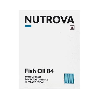 NUTROVA FISH OIL 84 Softgel 4X15's - Supplements-Sup