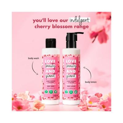 Love Beauty And Planet Cherry Blossom & Tea Rose Body Lotion - 190 ml - Lotions & Creams