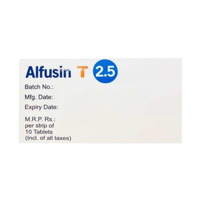ALFUSIN T 2.5 Tablet 10's - Bladder And Prostate Disorders-Dru