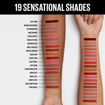 Maybelline New York Sensational Liquid Matte Lipstick, NU04 Bare Temptation 7 ml - Lipsticks