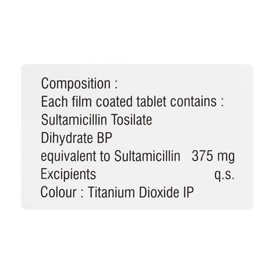 Bactomin 375mg Tablet 10'S - Bacterial Infections-Pen