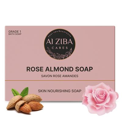 Alziba Cares Soap - Rose Almond 100 g - Soaps