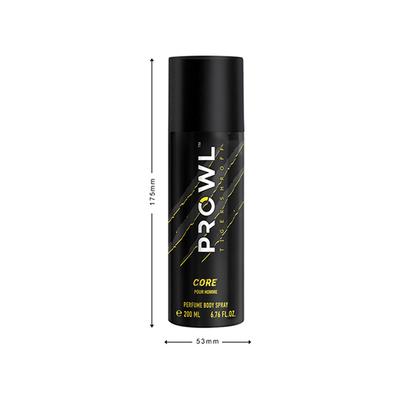 Prowl By Tiger Shroff, Deodorant Perfume Body Spray - Core 200 ml - Men Deodorants/Roll-Ons