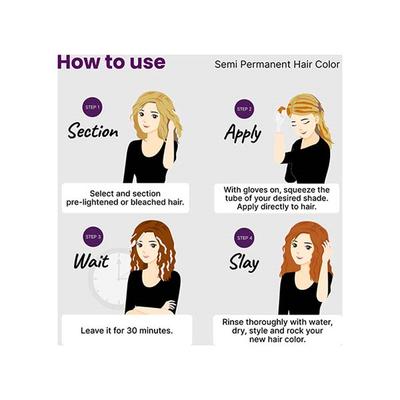 2.Oh! Semi Permanent Hair Color 100 ml each - Ginger Spice 2's - Crème