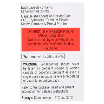 Lenalid 25mg Capsule 30'S - Cancer Oncology-Cyt