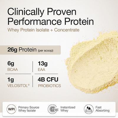 Wellbeing Nutrition 100% Whey Protein Isolate Ultra Pure Fast Absorbing - Bourbon Vanilla 1 kg - Whey Proteins