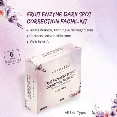 Glamveda Aha Bha Fruit Enzyme Facial Kit 120 gm - Facial Kits