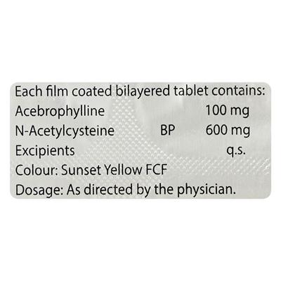 ACEBCYSTEIN Tablet 10's - Asthma/COPD-Ast