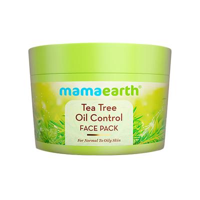 Mamaearth Tea Tree Oil Control Face Pack with Tea Tree & Salicylic Acid Normal to Oily Skin 200 gm - Face Packs