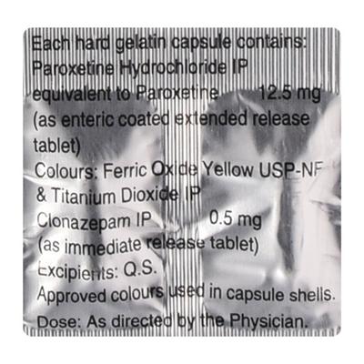 Pexep Plus 12.5/0.5mg Capsule 10'S - Depression-Ant