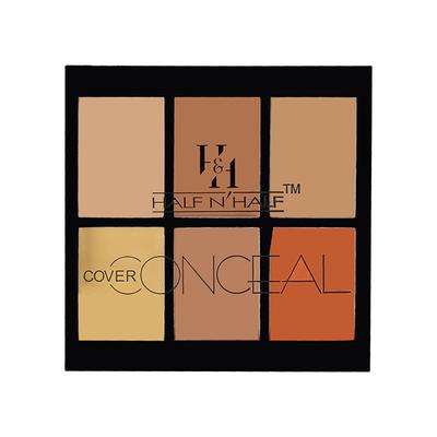 Half N Half Cover 6 Colour Concealer, 04 Caramel 9.6gm - Concealer