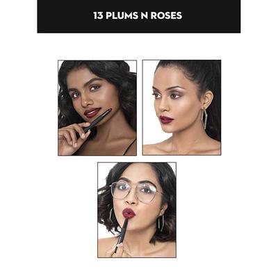 SUGAR Cosmetics Matte Attack Transferproof Lipstick - 13 Plums N Roses (Deep Reddish Plum) 2 gm - Lipsticks