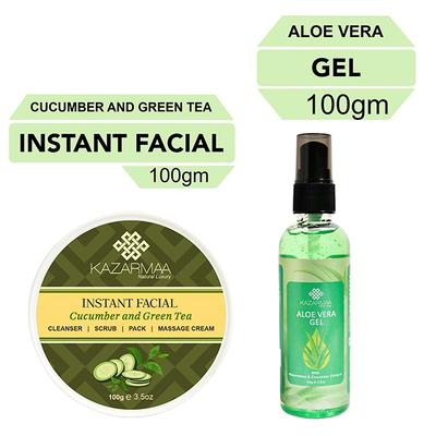 Kazarmaa Natural Luxury Skin care Gift set for Women & Men (Pack of 7) 1000 gm - Facial Kits