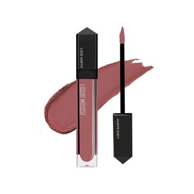 Love Earth Liquid Mousse Lipstick - Peach Mojito Matte Finish Lightweight, Non-Sticky, Non-Drying 6 ml - Liquid Lipsticks