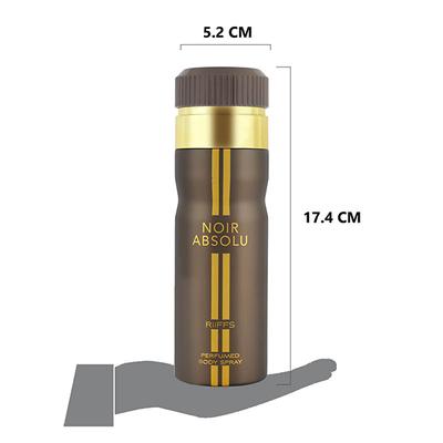 RiiFFS Noir Absolu Deodorant For Men, Perfumed Body Spray 200 ml - Men Deodorants/Roll-Ons